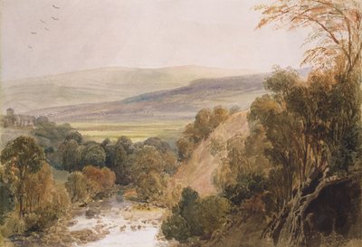 A View on the River Wharfe, near Bolton, Yorkshire by Peter de Wint